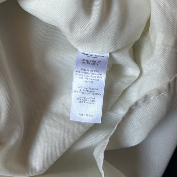 Rag & Bone Eliza Popover Tank Dress Ivory Medium - Picture 13 of 14